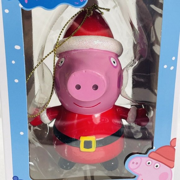 3 Peppa Pig Winter Santa Present Holiday Christmas Gift Ornament Kurt Adler Lot - Picture 14 of 15